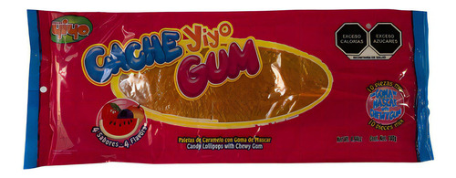 Dulce Cachetada Yiyo Gum Relleno Chicle Paleta 10pz Surtidas