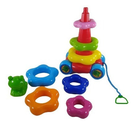 Juego De Aros Apilables Didactico Bebes