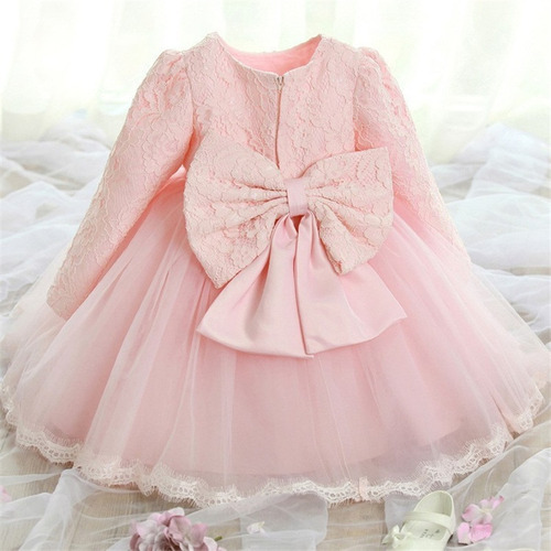 Vestido De Bautizo Para Niña Recién Nacida, Vestido De Fiest