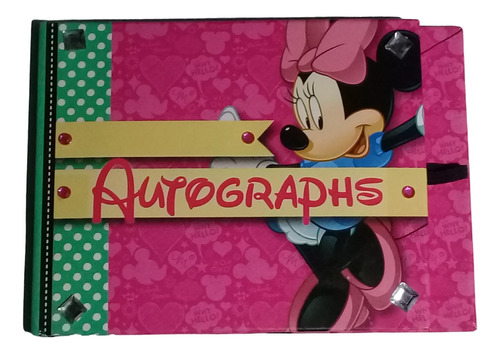 Libreta Con Autógrafos De Personajes De Walt Disney World