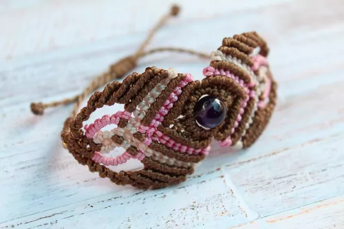 Tutorial ➳Pulsera de hilo encerado ❤❤ Macrame 