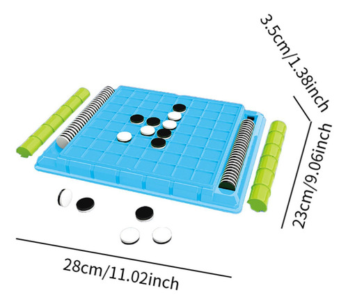 Jja Juego De Mesa De Estrategia Reversi, Juguete Azul