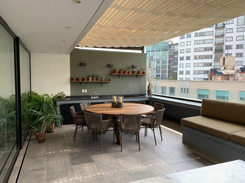 Imagen 5 de 30 de Penthouse Con Terraza Remodelado A Media Cuadra De Masaryk
