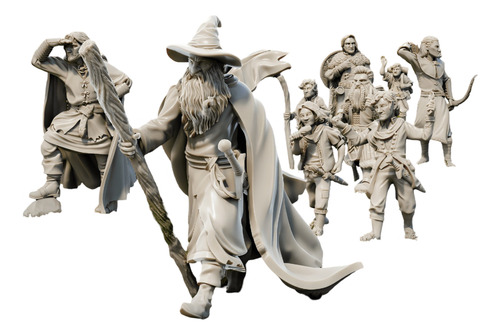 Miniaturas De Rpg - O Senhor Dos Anéis - Heróis Em Jornada