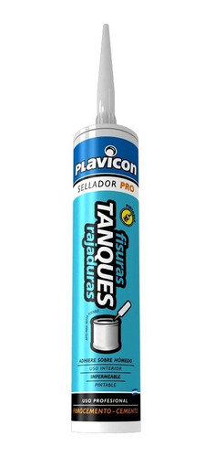 Plavicon Sellador Tanques Impermeable Gris Cartucho 450 Gr