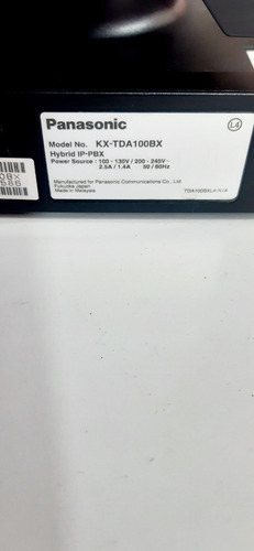 Conmutador Panasonic Kx-tda100 Con Ipcmpr 56 Ext. No Factur (Usado)
