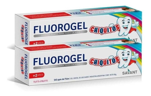 Fluorogel Chiquitos Tutti Frutti Gel Dental 2x1 Hot Sale 