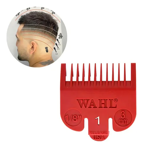 Wahl Peine Nivel Aumento Para Maquina Wahl #1 Rojo