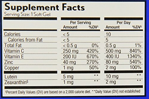 Suplemento Vitamínico Y Mineral, Preservision Areds 2