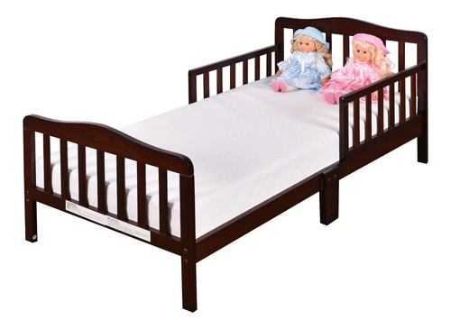 Cama Sencilla Para Niños En Madera Color Marrón Con