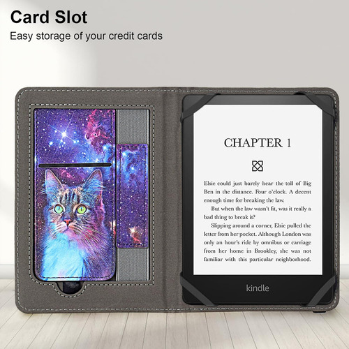 Capa Ereader Kerom Universal De 6 Polegadas Em Couro Pu Spac