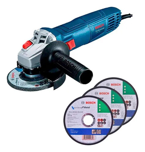 Esmerilhadeira Angular 115mm 700w C/ 5 Discos Gws700bosch Azul