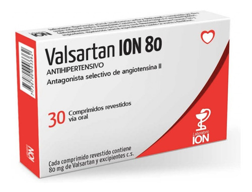 Valsartan® Ion 80mg X 30 Comprimidos