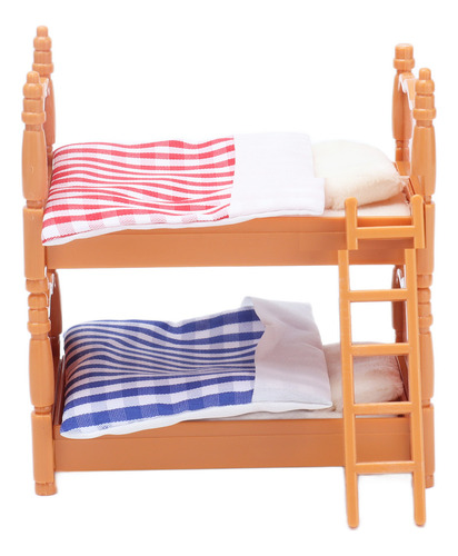 Pequeña Litera De Plástico Para Muñecas, Escalera, Casa De M