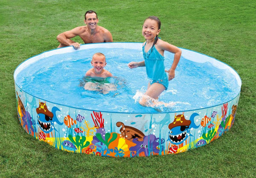 Piscina Rigida Famila Intex 56453 2.44mt X 46cm No Se Pincha