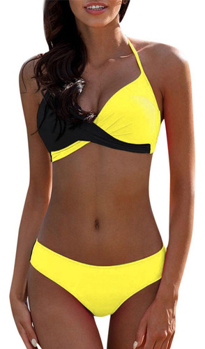 Conjunto De Bikini Con Relleno En V For Mujer Bra