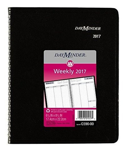 Dayminder Weekly Planner /appointment Book 2017, 6-7 /8 X