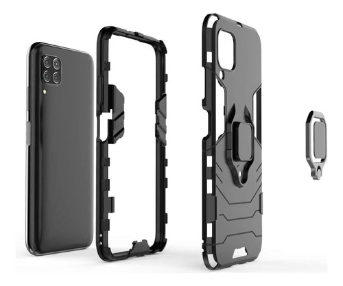 Funda Uso Rudo Carcasa Para P40 Lite 4g+mica Negro Huawei Nova 6se/nova 7i/p40 Lite 4g