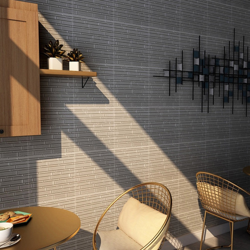5 Piezas De Ladrillos De Espuma De Imitación Panel De Pared
