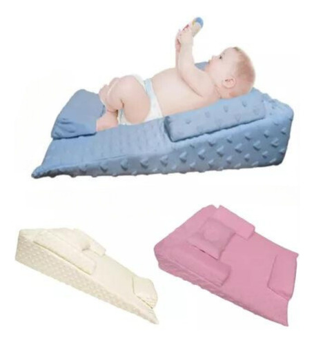 Cojin Almohada Antireflujo Con Estabilizadores Para Bebes 