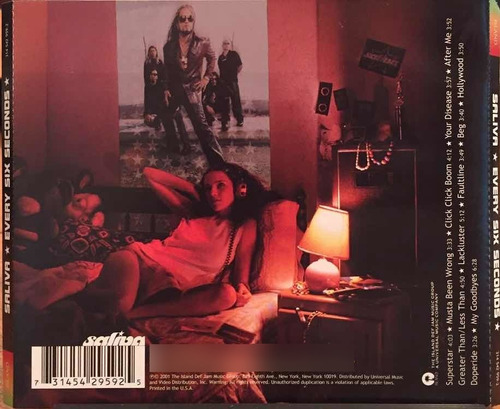 Cd - Saliva / Every Six Seconds. Album (2001) (Usado)