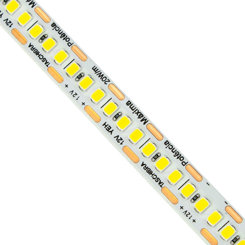 Fita Led 20w 240 Leds 5m 12v Ip20 Taschibra Sanca Decoração Luz Luz Quente 127/220v