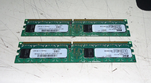 2 Pares (4 Memórias) Smart 256mb 1rx8 Pc2-3200u-333-10-a1 (Usado)