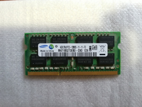 Memoria Ram Sodimm 4gb Ddr3 1600mhz Samsung M471b5273eb0-ck0
