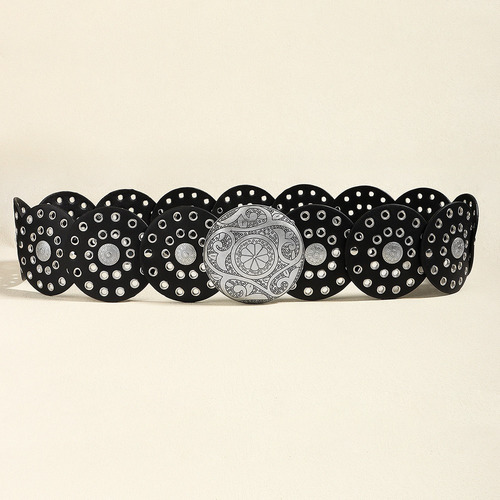 Para Cinturón Vaquero De Piel Boho Dics Vaquero Para Mujer