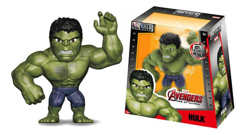 Muñeco Figura Metálica Colección Hulk Marvel Orig 16 Cm