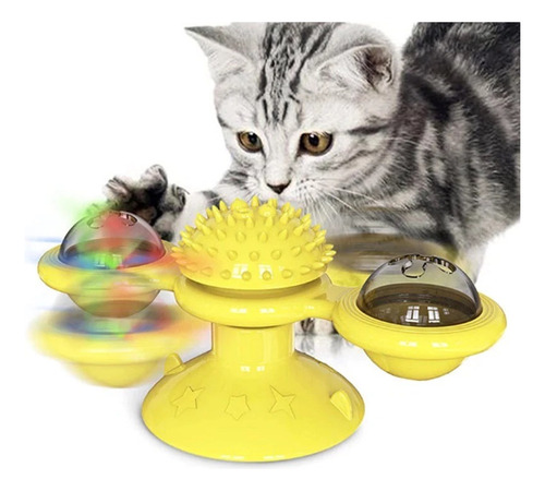 Comedouro Interativo Para Gatos C/ Base Ventosa Alimentação