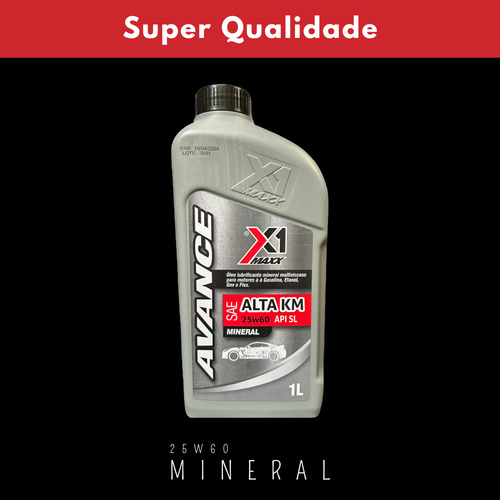 Oleo Mineral 25w60 Maior Proteção Limpeza P/ Altas Temperatu