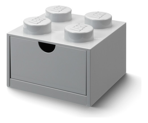 Lego Contenedor Cajon Desk 4 Bloque Apilable De Escritorio Color Gris