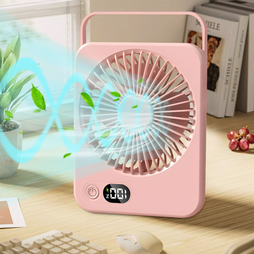 Ventiladores Recargables De Escritorio Largos Y Delgados, Al