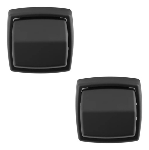 Kit 2 Acabamento De Descarga Válvula Hydra Deca Docol Preto