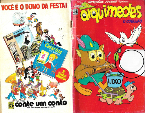 Quadrinhos Diversões Juvenis Nº 20 - Arquimedes, O Corujão (Usado)