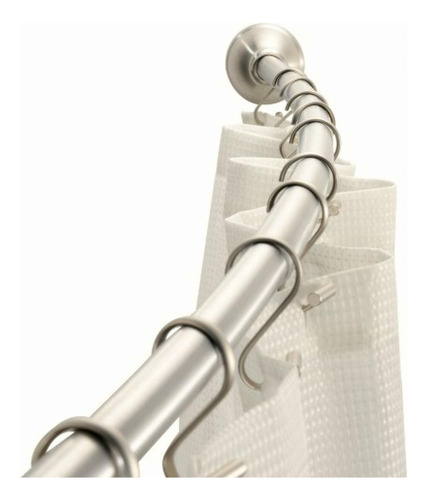 Interdesign Adjustable Curved Shower Rod, 41-inch To