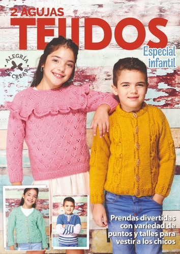 Revista Tejido Ropa Para Niños 2 Agujas Varios Talles 