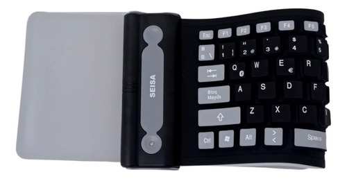 Teclado Bluetooth Flexible De Silicona 107 Teclas Portátil