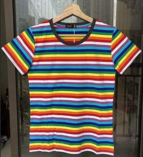 Ezsskj Rainbow Camiseta Chucky Disfraz Mujer Manga Corta Pul