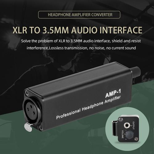 Amplificador Intraural Portátil, Xlr A 3.5 Mm, Sin Pérdidas