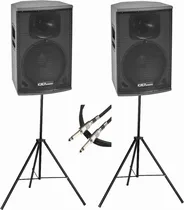 Comprar Kit Caixa Som Unic Audthec Vmx600 12 Ativa+passiva+tripé+cab