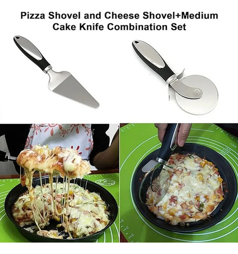 E Roller Pizza Knife Spatula Two-piece Pizza Cutter Piz 4003
