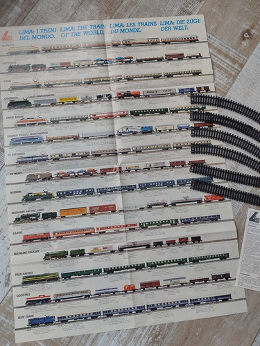 Set Vias Originales Tren Lima + Poster Gigante Curva 3030 (Usado)