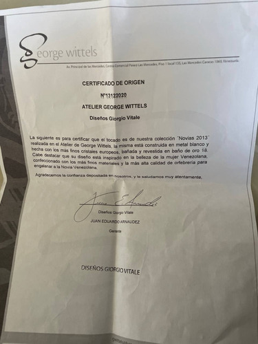 Corona George Wittels Original (Usado)