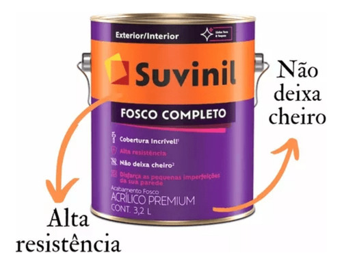 Tinta Acrílica Fosco Premium Areia Do Deserto 3,2l Suvinil