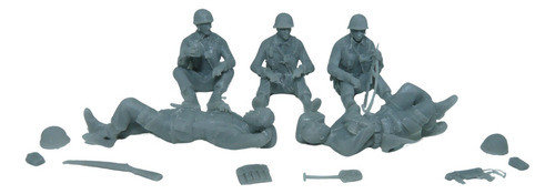Infantaria Americana Descansando Ww2 Em Resina Escala1/35 #2