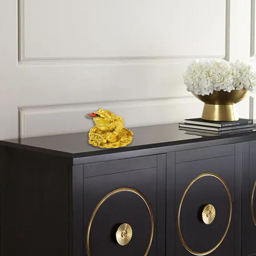 4 Feng Shui Money Frog, Estatua De Money Toad, Sapo De Patas