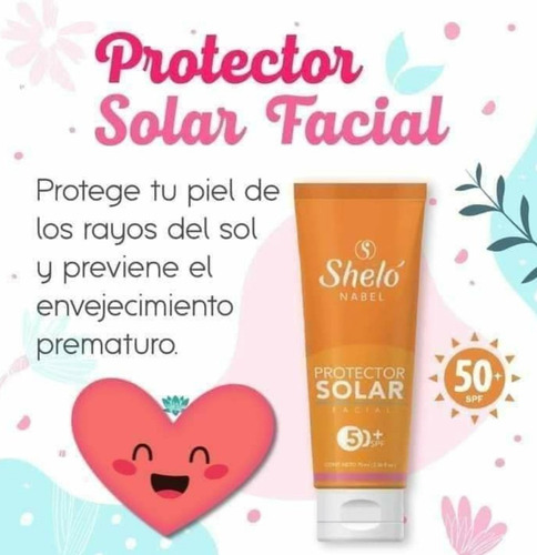 Protector Solar Sheló Nabel Crema Spf 50 2pz