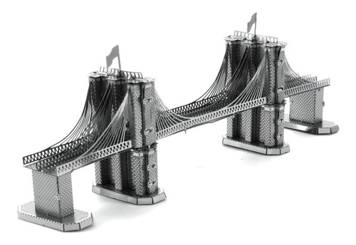 Arquitectura - Brooklyn Bridge - Rompecabezas 3d Metal Model